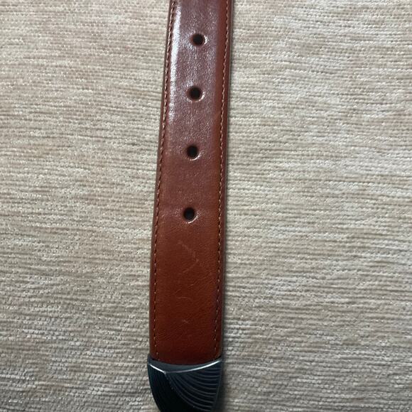 Brighton onyx belt size 32 leather vintage excellent condition - Picture 7 of 7